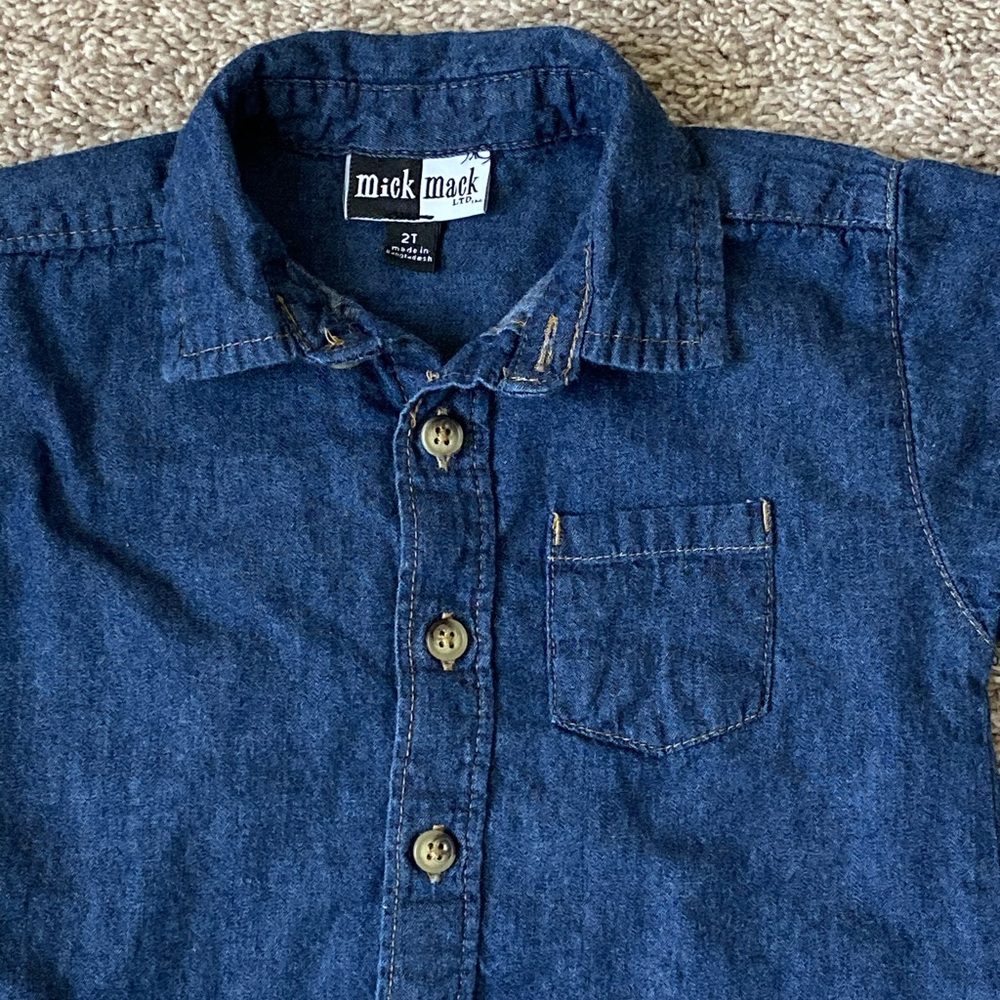 Toddler boy button down shirt